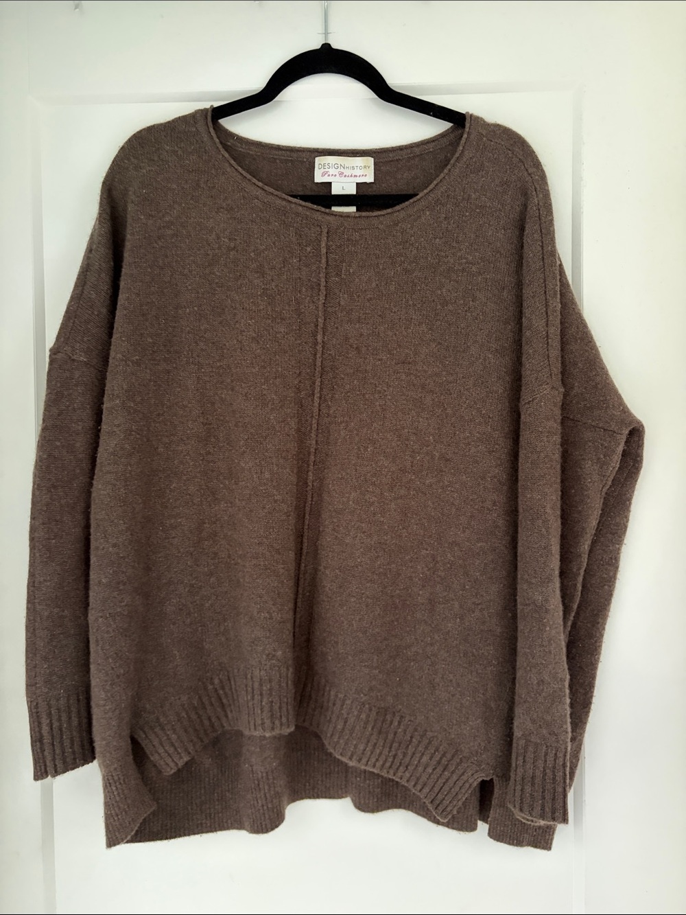 Design History Pure Cashmere Crewneck Sweater